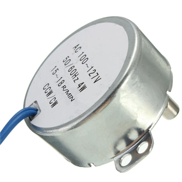 Turntable Synchronous Motor - 50/60Hz AC100-127V 4W 15-18RPM | Gear Motor - Image 5